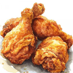 Fried chicken with French Fries